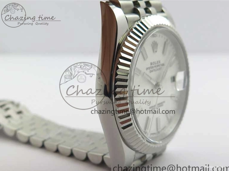 0202 Effortless DateJust 126334 SS Noob 1:1 904L Best Edition White Dial Stick Markers on Jubilee Bracelet A 3160